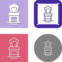 Chair Icon Design vector