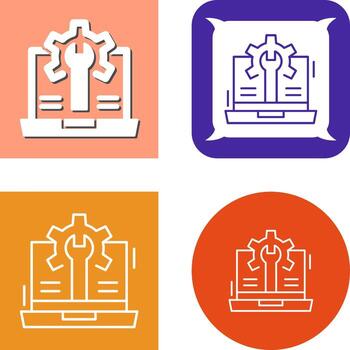 Web Development Icon Design vector