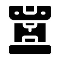 Simple Coffee Machine solid icon. The icon can be used for websites, print templates, presentation templates, illustrations, etc vector