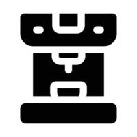 Simple Coffee Machine solid icon. The icon can be used for websites, print templates, presentation templates, illustrations, etc vector