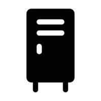 Simple Locker solid icon. The icon can be used for websites, print templates, presentation templates, illustrations, etc vector