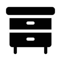 Simple Cabinet solid icon. The icon can be used for websites, print templates, presentation templates, illustrations, etc vector