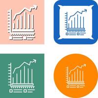 Bar Chart Icon Design vector