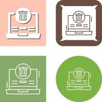 Trash Icon Design vector