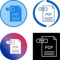 PDF Icon Design vector