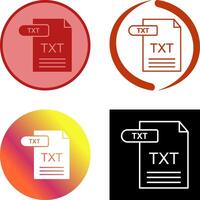 TXT Icon Design vector