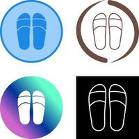 Slippers Icon Design vector