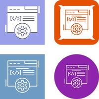 Web Development Icon Design vector