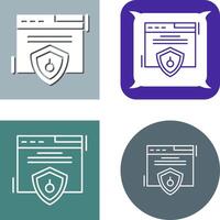 web seguridad icono diseño vector