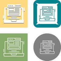 Layout Icon Design vector