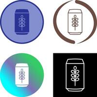 Beer Can Icon Design vector