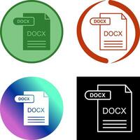 DOCX Icon Design vector