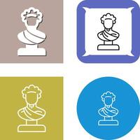 estatua icono diseño vector