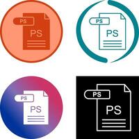 PS Icon Design vector