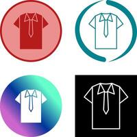 Shirt and Tie Icon Design vector