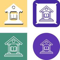 Library Icon Design vector