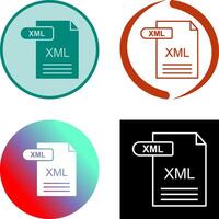 XML Icon Design vector