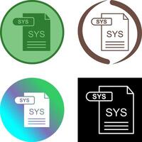 SYS Icon Design vector