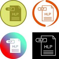 HLP Icon Design vector