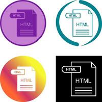 HTML Icon Design vector