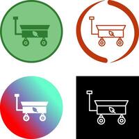 Garden Cart Icon Design vector