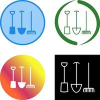 Gardening Tools Icon Design vector