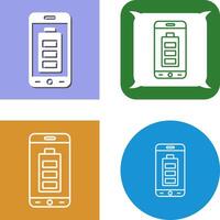 Mobile Battery Icon Design vector