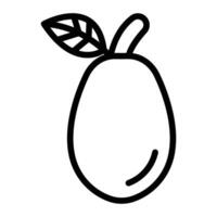 Kumquat Vector Line Icon Design