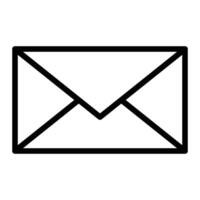 Mail Vector Line Icon Design