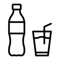 Softdrink Vector Line Icon Design