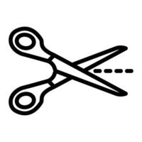 Scissors Line Icon Design vector