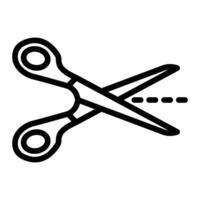 Scissors Line Icon Design vector