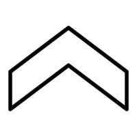 Up Chevron Line Icon Design vector