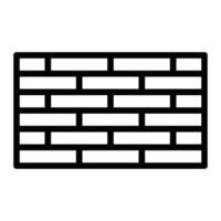 Brick Wall Line Icon Design vector