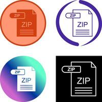 ZIP Icon Design vector