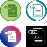 exe icono diseño vector