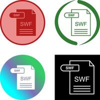 SWF Icon Design vector