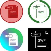 swf icono diseño vector