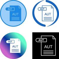 AUT Icon Design vector