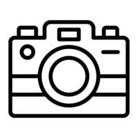 Camera Vector Line Icon Design