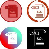 SQL Icon Design vector