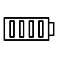 Battery Vector Line Icon Design