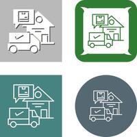 Package Receiving Icon Design vector