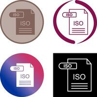 ISO Icon Design vector