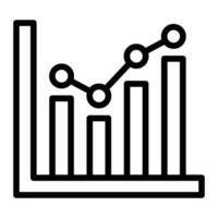 Market Trends Vector Line Icon Design