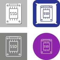 Ssd Icon Design vector