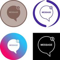 Message Bubbles Icon Design vector