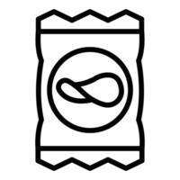 Crisps Vector Line Icon Design