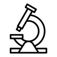 Microscope Vector Line Icon Design