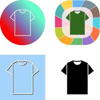 Plain T Shirt Icon Design vector